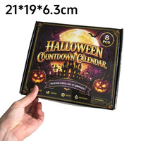 Calendrier de l'Avent Halloween 2026 : Boîte Squishy Anti-Stress – Fantôme, Citrouille, Araignée, Œil – Cadeaux d'Halloween à Presser