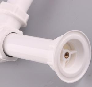 Piège à bouteille en plastique blanc, piège à bouteille de lavabo de salle de bains, <span class=keywords><strong>siphon</strong></span> déchets - Product Image 4
