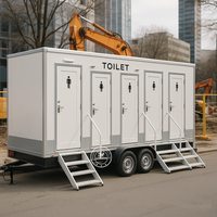 Luxe 8.5m événements en plein air mariage toilettes publiques Portable douche maison Portable toilettes toilettes remorques