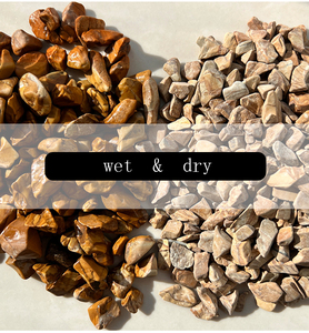 Ghiaia Gialla Naturale Effetto Legno, Pietra Ecologica Durevole, Ghiaia Frantumata per Acquari, Decorazione Paesaggistica, Sabbia di Base per Pavimentazione - Product Image 2