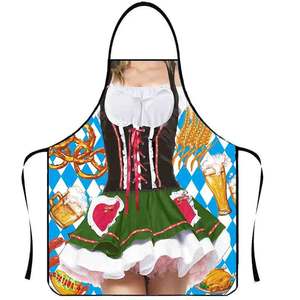 Delantal divertido Super Muscle Kitchen Hombre Mujer Delantales de cocina Oktoberfest Delantal bávaro Adulto Cozinha Tablier Cocina Pinafore - Product Image 3