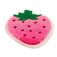 Brosse à dents broderie tissu autocollant et ordinateur broderie 3D motif de fruits fraise broderie dessin animé Patch tissu PVC dentelle