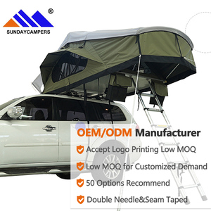 เต็นท์หลังคารถยนต์แบบนุ่มกันน้ำสำหรับตั้งแคมป์บนหลังคารถยนต์ OEM ซื้อเต็นท์หลังคารถยนต์แบบนุ่มพร้อมช่องแสง - Product Image 4