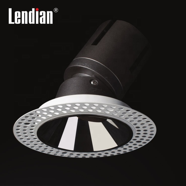 Hot Sale Lights for Hotel Shop 9w 12w 15w 20w Ceiling Adjustable Led Spot Light Trimless Hidden Downlight