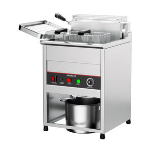 <span class=keywords><strong>Friteuse</strong></span> à puce électrique commerciale autoportante 30L 40L pour poulet, équipement de restaurant, vente chaude - Product Image 1