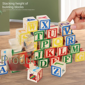 Zhiqu บล็อกตัวต่อพิมพ์ลายไม้27เม็ดสำหรับ<span class=keywords><strong>เด็ก</strong></span>เพื่อการศึกษาเมืองหลวง<span class=keywords><strong>ภาษา</strong></span>อังกฤษหอคอยตัวอักษรและตัวเลขช่วย<span class=keywords><strong>สอน</strong></span>เรื่องสนุก - Product Image 3