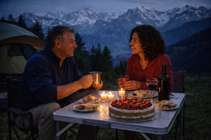Mesa Plegable Premium de Aluminio, Diseño Elegante para Jardín, Camping de Lujo y Eventos al Aire Libre - Product Image 6