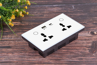 Prise intelligente universelle double Zigbee 2026 Golden Security avec chargeur USB Type C, compatible avec l'application Tuya Smart Life, Alexa et Google