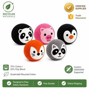 Ballon de crochet rétro années <span class=keywords><strong>90</strong></span> en gros, sac de <span class=keywords><strong>jeu</strong></span> tricoté coloré, footbag tissé, cadeau de <span class=keywords><strong>jeu</strong></span> de campus en vrac - Product Image 1