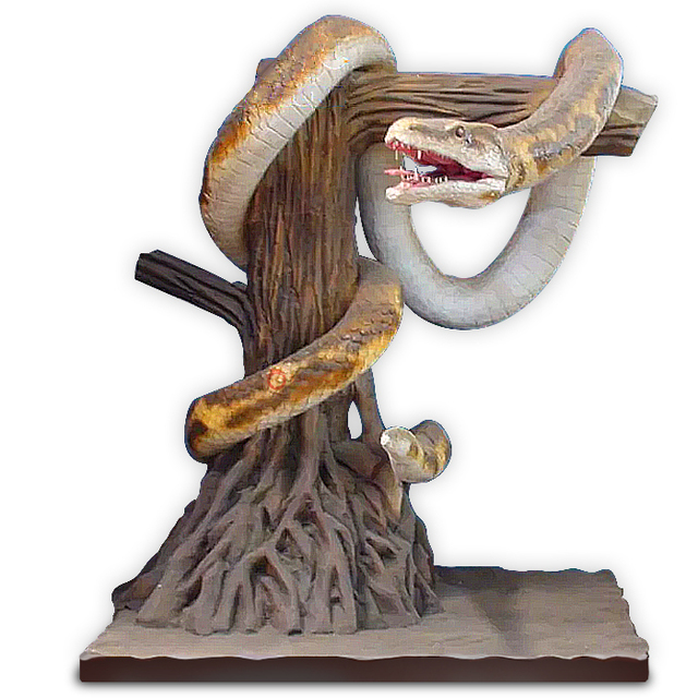 Customized Simulation Realistic Animatronic Animal Snake Model for Amusement Park Zoo