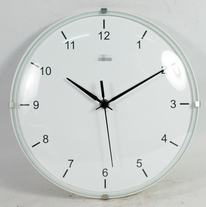 <b>Pink</b> Round Plastic Quartz Simple Modern Convex Wall Clock Home Decoration with Custom logo Living Room Ideas - Product Image 3