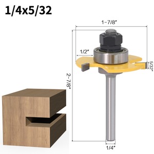 6 <span class=keywords><strong>8</strong></span> 12mm <span class=keywords><strong>1</strong></span>/4 <span class=keywords><strong>1</strong></span>/2 inch Shank <span class=keywords><strong>Carbide</strong></span> 3t khía chế biến gỗ Router <span class=keywords><strong>bits</strong></span> với TOPE mang 4mm chiều rộng răng gỗ phay Cutter - Product Image 3