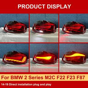 J One GTS ไฟท้ายลายมังกรสำหรับ BMW 2ซีรีส์ M2C F22 F87 F23ไฟท้าย2014-2019สำหรับอัพเกรดปลั๊กแอนด์เพลย์ - Product Image 3