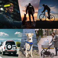 Avertissement de visibilité nocturne personnalisé Accessoires automobiles Autocollants de sécurité réfléchissants pour voitures motos vélos