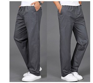 Pantalon cargo décontracté mince pour hommes Pantalon long à taille élastique pour hommes Pantalon extensible - Product Image 5