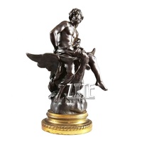 Statues de dieux grecs en métal célèbres, Hades en bronze, sculpture de Zeus pour la décoration