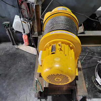Treuil à poutre simple robuste 1 tonne 2 tonnes 3T 5T Palan 380V Treuil de traction par câble Grue de construction marine