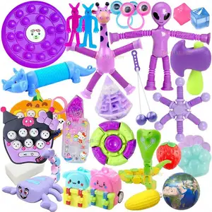 Adhd Anti Stress prodotti giocattoli sensoriali Logo personalizzato per adulti pacchetto stringhe elastiche regalo Pop Stress sollievo giocattoli