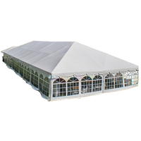 Grands événements 200 300 personnes Tente de mariage Tente de luxe en aluminium Toit en PVC transparent Tente de réception Tentes pour événements Festival