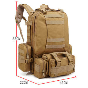 Mochila impermeable grande para acampar, mochila táctica de viaje desmontable, 50 <span class=keywords><strong>litros</strong></span> - Product Image 4