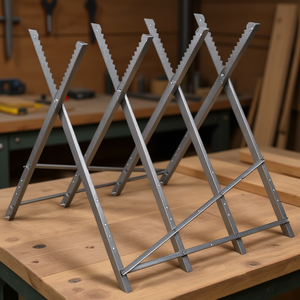 Heavy Steel Sawhorse For Woodwork High Rigidity Wood <b>Saw</b> Machines - Product Image 2