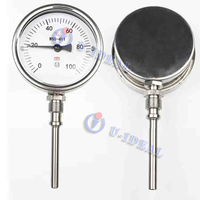 High Accuracy Temperature Gauge Hydraulic Oil Digital Temperature Meter Bimetal Thermometer Meter with Transmitter