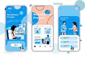 Application mobile de recrutement professionnel moderne : Mise en correspondance intelligente des offres, Créateur de CV, Planification d'entretiens, Version Internet en stock - Product Image 1