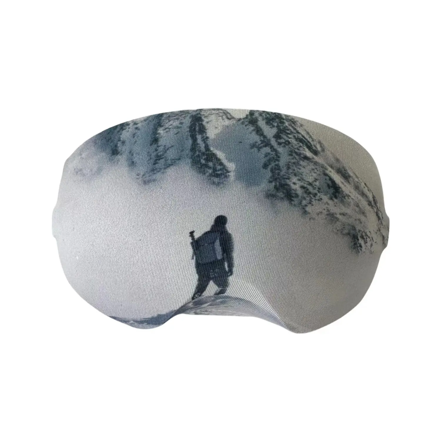 Capa de tecido de microfibra para óculos de proteção de ski com impressão colorida em promoção
