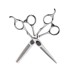Hairdressing Scissors Set 6 Inch Stainless Steel Hair Styling Shears Flat And Thinning Scissors For Salon Use - Product Image 1