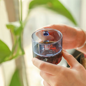 أكواب حليب من البوروسيليكات من جي دي جلاس، أكواب عصير وماء، كؤوس زجاجية ملونة، مجموعة أكواب شرب زجاجية، كوب قهوة وبيرة زجاجي - Product Image 2