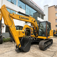 Excavator LiuGong 915F dengan Bucket 0.65m³ Mesin Crawler untuk Proyek Konstruksi Jalan