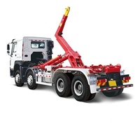 Machines de traitement des déchets camion avec crochet élévateur rouleau conteneur benne à ordures crochet élévateur camion à ordures