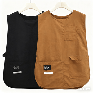 Grembiule da Cucina Impermeabile in Cotone Unisex, Taglia Grande, Doppio Lato, per Pulizie e Artigianato - Product Image 1