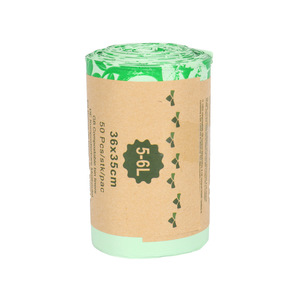 Bolsa de basura desechable biodegradable de almidón de maíz, 75 <span class=keywords><strong>90cm</strong></span>, almacenamiento de cocina, limpieza, bolsa de basura de PVC/PP reciclada, PLA - Product Image 4