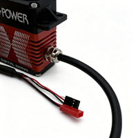 Servomoteur industriel robotique XQ POWER XQ-S9130D 130 kg 16,8 V HV sans balais, à signal silencieux, étanche IP68, boîtier CNC