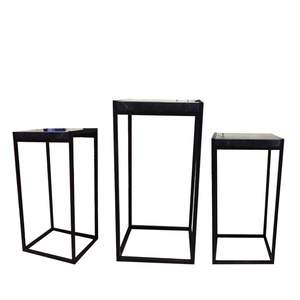 Stainless Steel Marble <b>Table</b> Rectangle Modern Minimalist <b>Decorative</b> Base For Home Entryway Floor Sculpture - Product Image 3