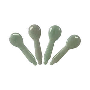 Natural Green Aventurine Racket-Shaped <b>Massage</b> Wand / Gua Sha <b>Tool</b> for Facial & Body Spa - Product Image 5