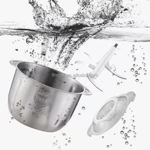 Acero inoxidable 2/3/5L cocina gourmet industrial residuos hogar 2 en 1 picadora de carne polvo fuerte - Product Image 3