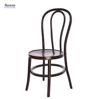 Chaise Thonet en bois courbé de noyer en bois massif pour événement de mariage chaise de salle à manger