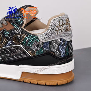 Chaussures de qualité supérieure, chaussures de tennis de luxe, chaussures de sport en cuir vintage, baskets décontractées pour hommes, baskets tendance - Product Image 6