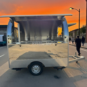 Snackbar Mobiele Remolque Comida Snack Commercial Bar Mobile Catering Van Food <b>Caravan</b> Trailer Outdoor Coffee Cart - Product Image 2