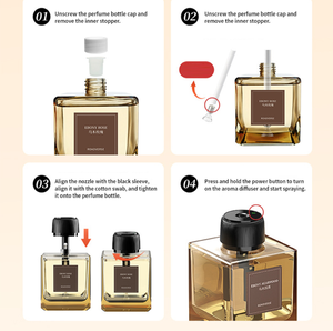 เครื่องกระจายกลิ่นหอมแบบแก้ว ความจุ 500 มล. ให้ความสดชื่นยาวนาน ชุดก้านไม้หอมสำหรับตกแต่งบ้าน โรงแรม ห้องนอน - Product Image 5