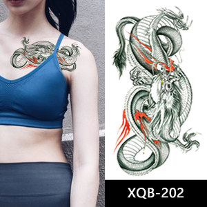 Autocollants de <span class=keywords><strong>tatouage</strong></span> temporaire par transfert d'eau à motifs de dragons variés, faux tatouages de mode pour la moitié du bras, pour la décoration corporelle - Product Image 3