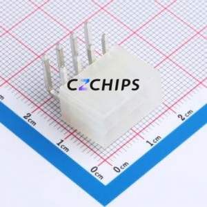 WAFER-WTB4.2-08PWZ Wire-to-<b>Board</b> <b>Pin</b> Header Bent Lead Through Hole,P=4.2mm 2x4P 4.2mm Right Angle Insert Mini-Fit (MX 4.2) - Product Image 1