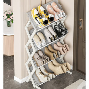High Quality Slant Type Plastic Foldable <b>Shoe</b> <b>Rack</b> Household <b>Storage</b> Organizer Stand Convenient <b>Shoes</b> Holder - Product Image 4