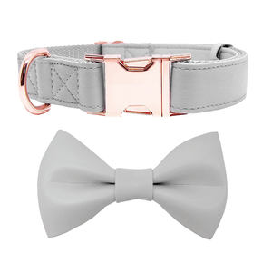 Direktverkauf Luxus Metallschnalle Mode Leder Haustier Fliege Hundehalsband Hundezubehör Haustierbedarf - Product Image 3