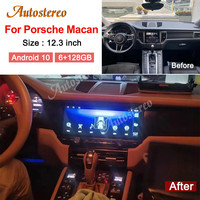 12.3 "1920 Auto Stéréo Nouveau GEN 2 Android Mise À Niveau pour Porsche Macan 2010-2017 Voiture GPS Navigation Lecteur Multimédia HeadUnit Radio