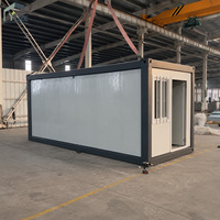Conteneur modulaire préfabriqué portable de 20 pieds pour camp de travailleurs / bureau de chantier / hébergement
