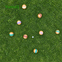 Ensemble de boules de pétanque en bois YumuQ de 100 mm, jeu de pelote pour l'extérieur, pelote de boccia avec corde de mesure pour la cour et la plage