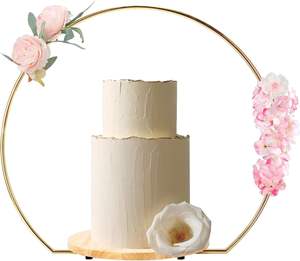 Support à gâteau décoratif en métal de qualité supérieure stable avec pieds antidérapants conçu pour les présentations de desserts professionnelles et personnelles - Product Image 2